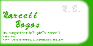 marcell bogos business card